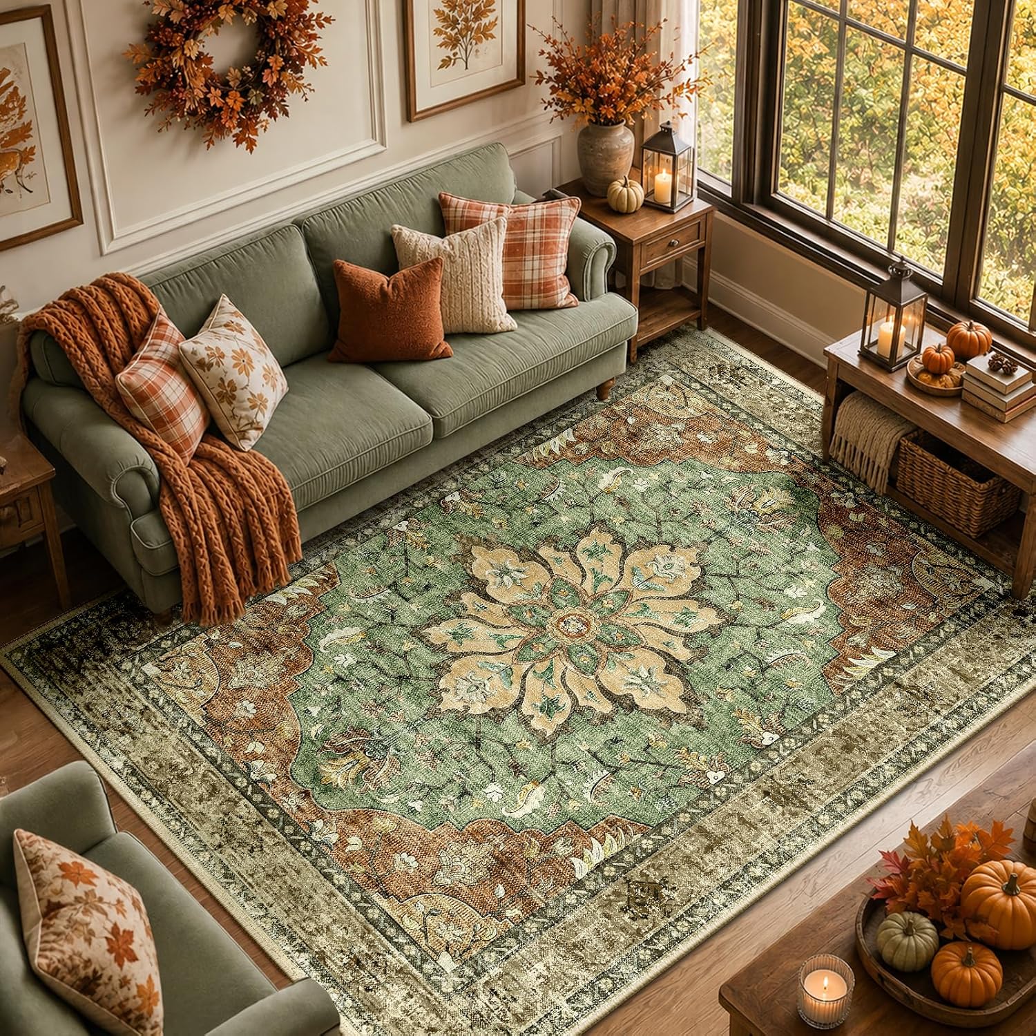 Non-Slip, Water Repellent, Pet Friendly, Easy to Clean, Rug for Bathroom, Bedroom, Dining Room, Hallway, Kitchen, Laundry Room, Living Room